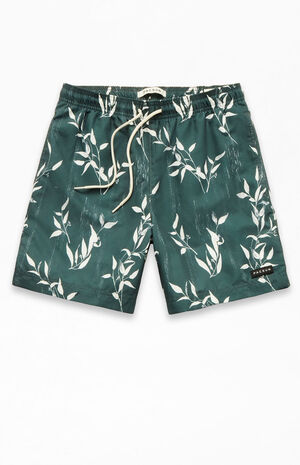 Leaf Print 6.5" Swim Trunks image number 1
