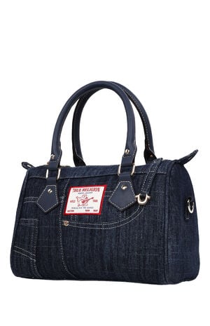 Dark Denim Heritage Satchel Bag image number 3