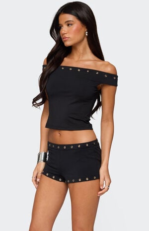 Neriah Grommet Off Shoulder Top image number 3