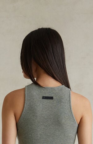 Women's Concrete Heather Sport Knit Tank Top image number 5