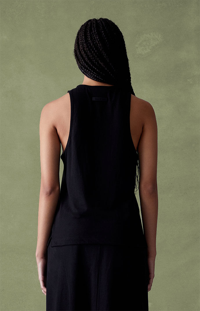 Fear of God ESSENTIALS Women's Jet Black Core Tank Top