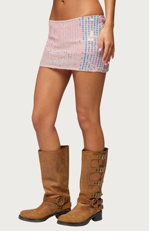 Kaelyn Sequin Mini Skort image number 2