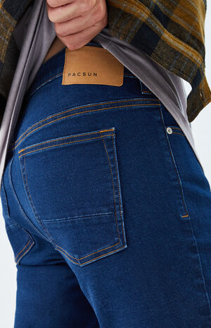 Dark Stacked Skinny Jeans image number 5