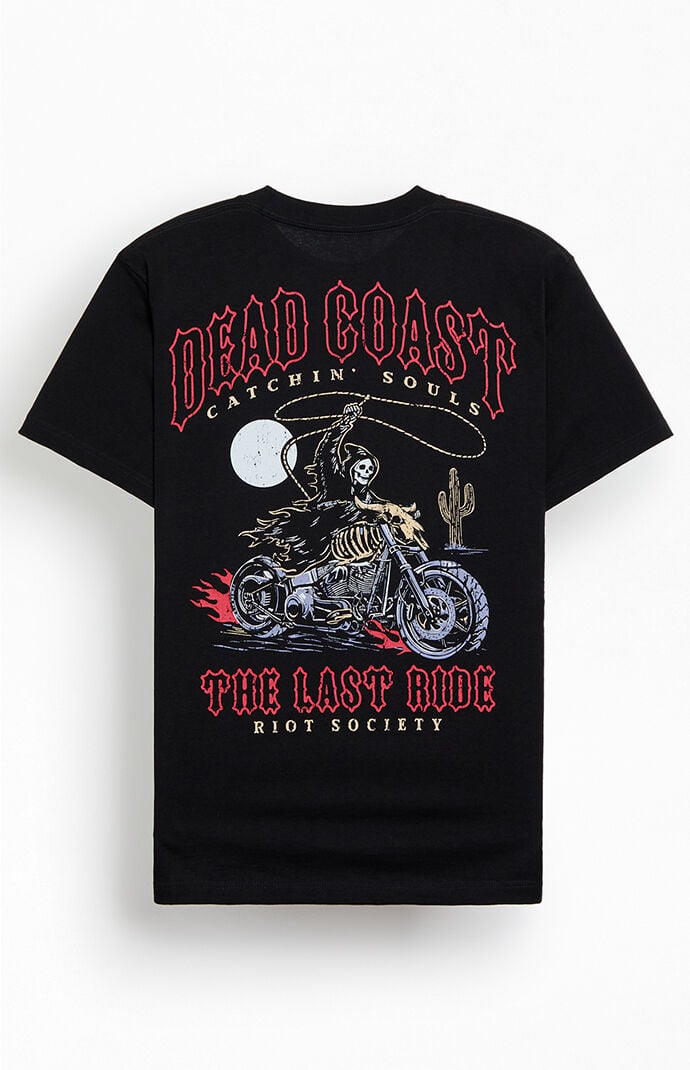 Riot Society Men's Dead Coast Riders T-shirt In Black