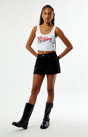 Crystal Vintage Ribbed Tank Top image number 5