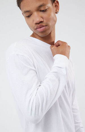 White Rhys Long Sleeve Regular Fit T-Shirt image number 2