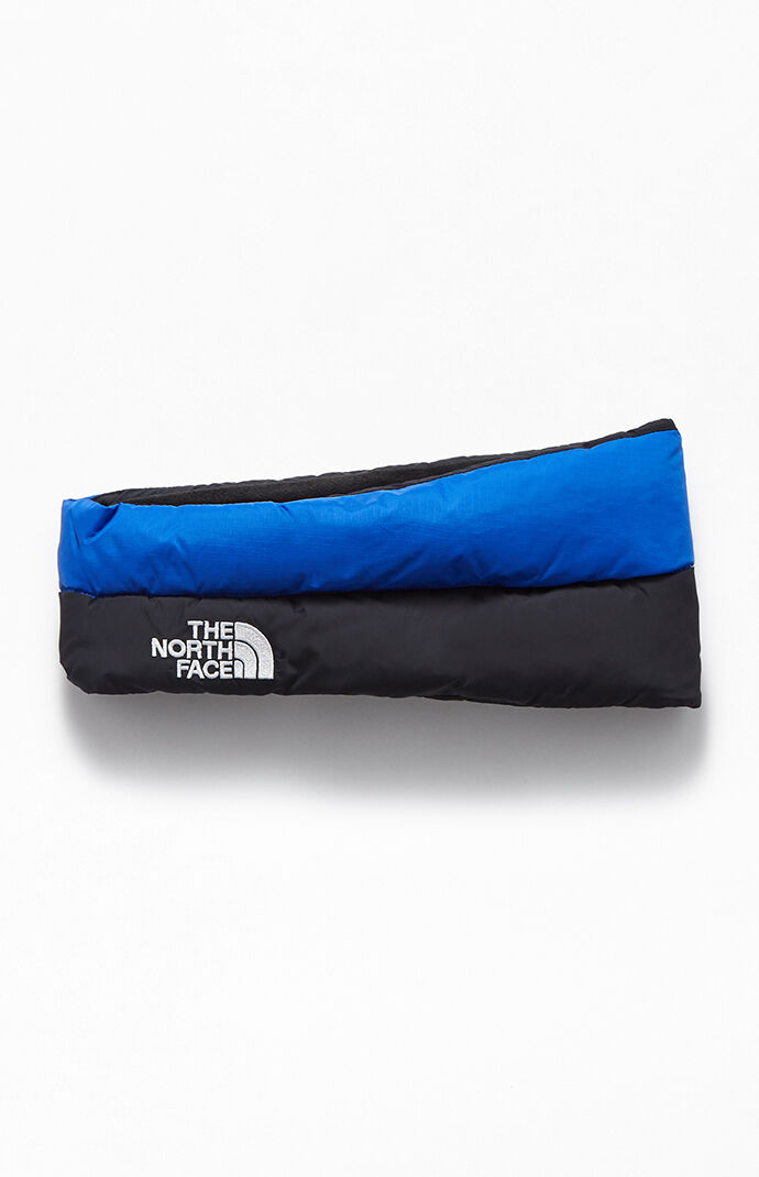 The North Face Blue Nuptse Headband At Pacsun Com