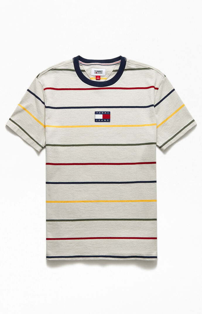 tommy jeans striped t shirt