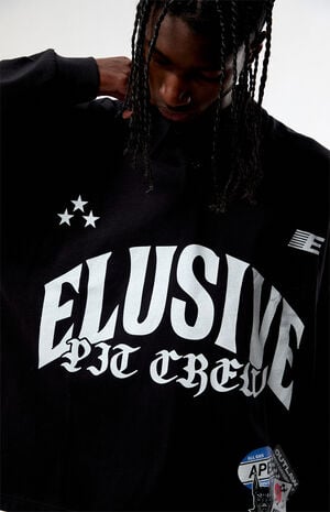 Elusive Pit Crew Long Sleeve Rugby Shirt image number 2