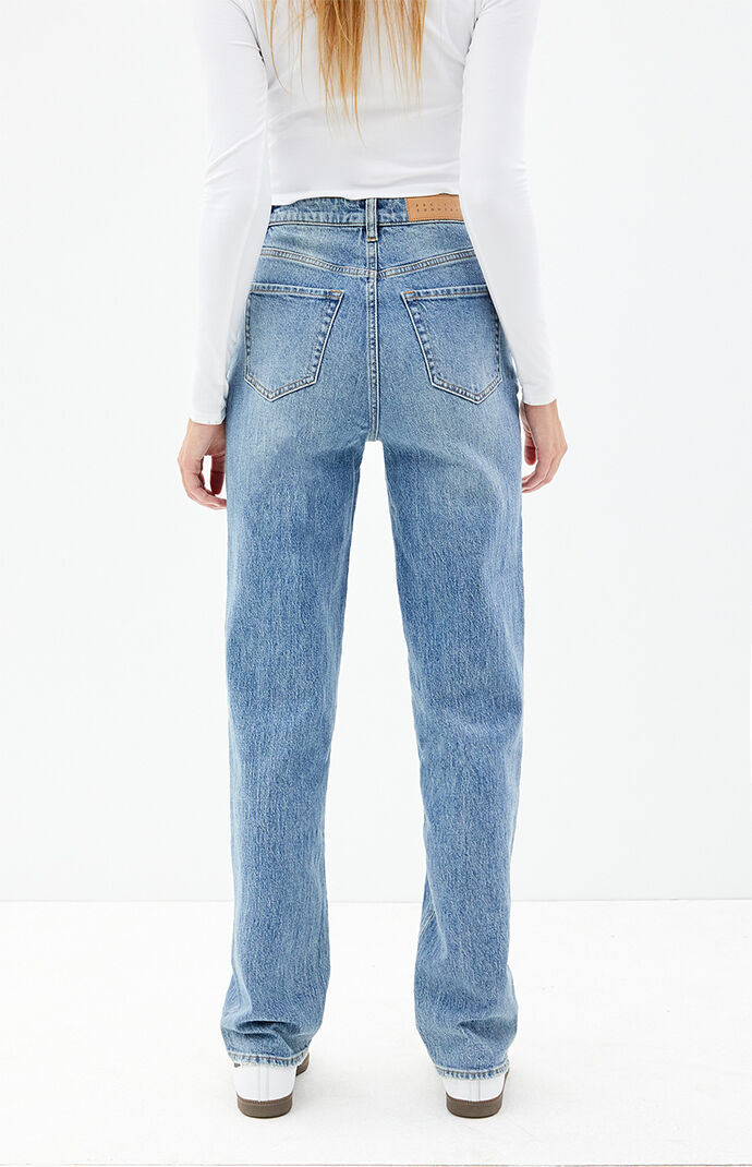PacSun Eco Stretch Medium Indigo Dad Jeans PacSun