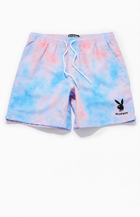 By PacSun Tie-Dyed Bunny Nylon Shorts