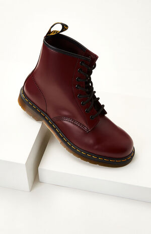 Cherry 1460 Smooth Leather Black Boots image number 2