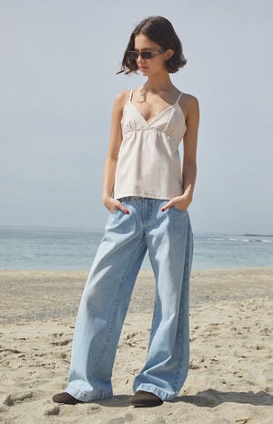 Pink Striped Edith Tank Top image number 4