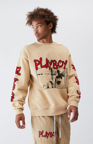 playboy by pacsun hardcore crew neck sweatshirt pacsun