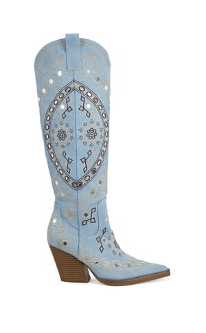 Women's Aamina Denim Western Boots image number 1