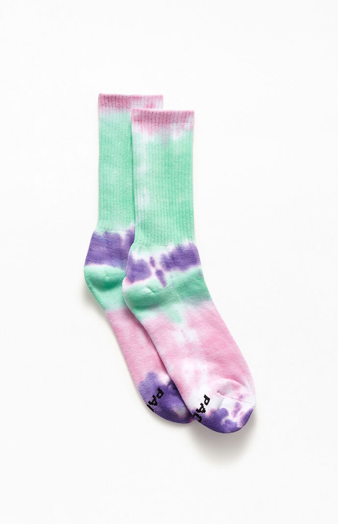 Recycled Tie Dyed Crew Socks