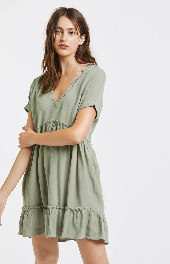 green babydoll dress