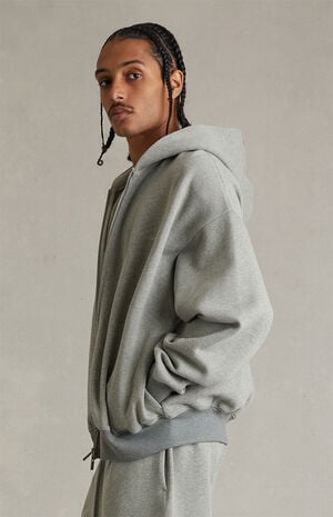 Concrete Heather Signature Classic Full Zip Hoodie image number 3