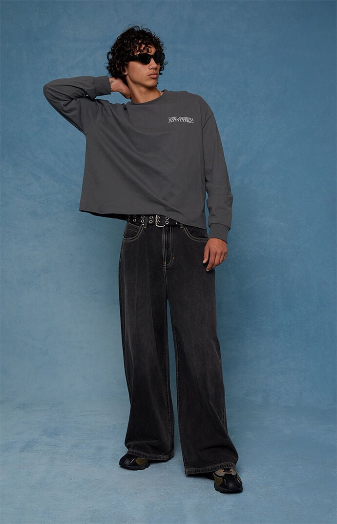 Pacsun Ryder Ultra Baggy Jeans Vintage Wash Black