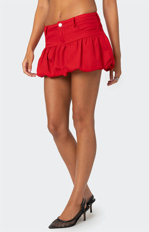 Denim Bubble Mini Skirt image number 3