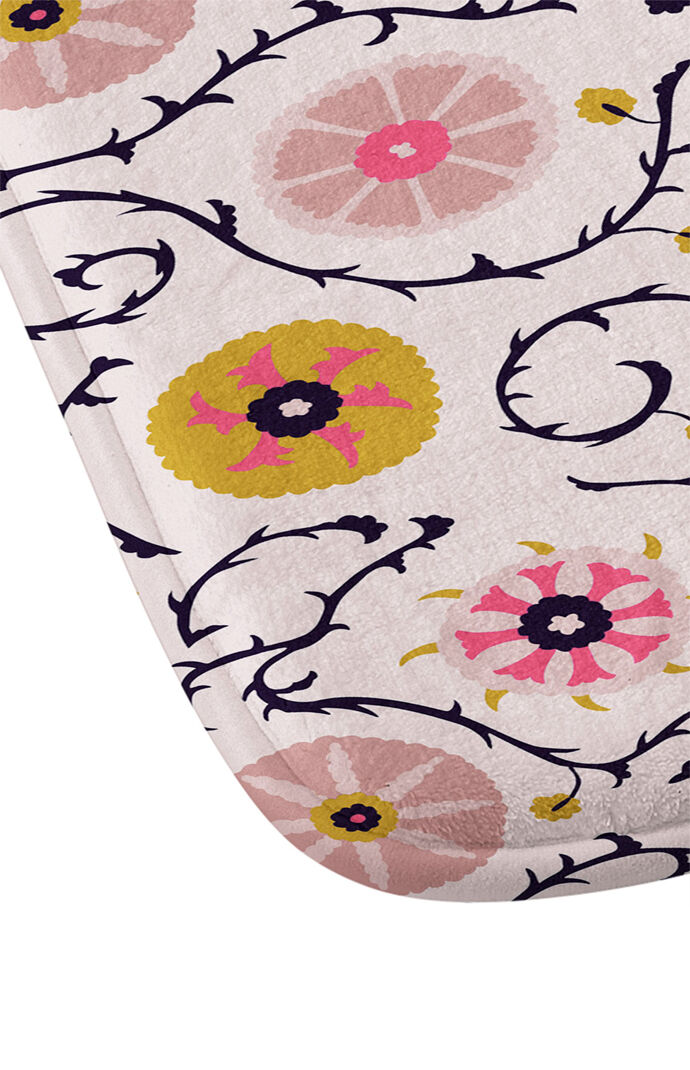 Suzani Pink Memory Foam Bath Mat