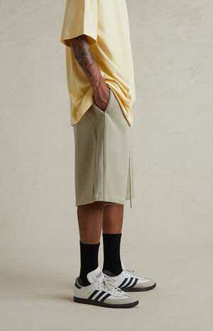Abbey Stone Basketball Fleece Sweat Shorts image number 3