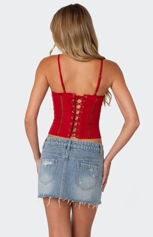Jennie Ladder Knit Corset image number 4