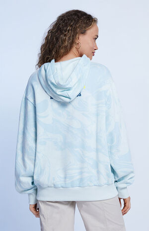 Marble Print Fleece Hoodie image number 3