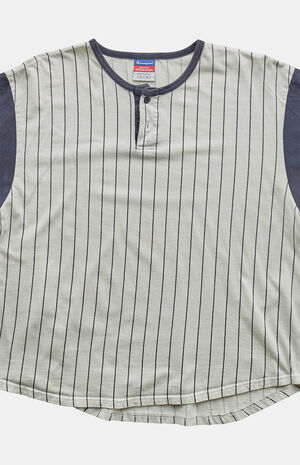 2000s Striped Baseball Tee Top image number 2