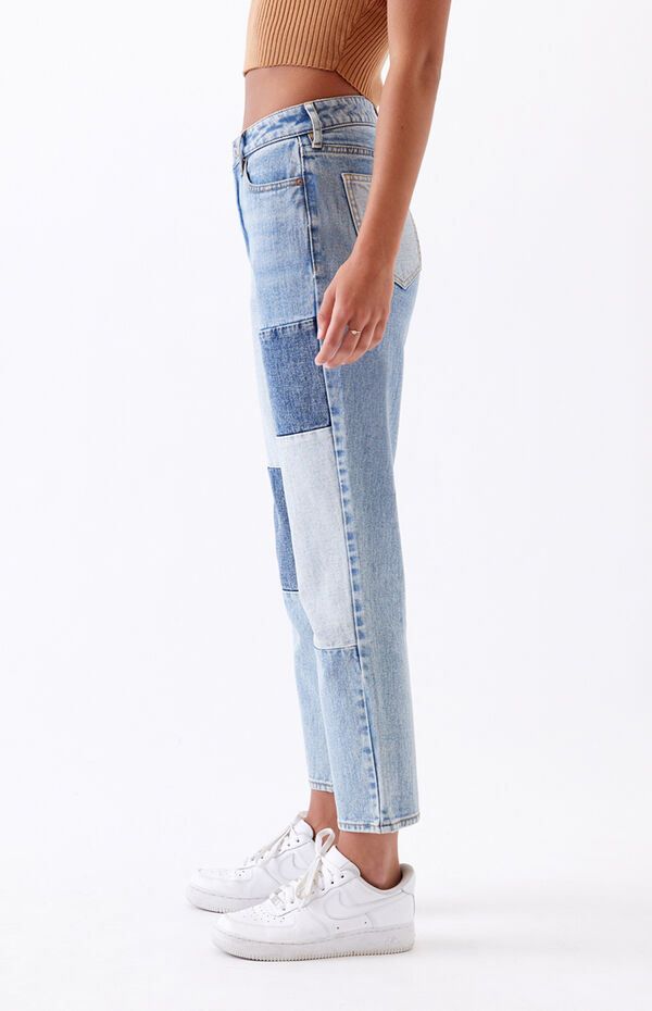 PacSun Patch Blue Mom Jeans PacSun