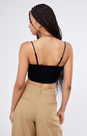 Tie Front Satin Corset Top image number 3