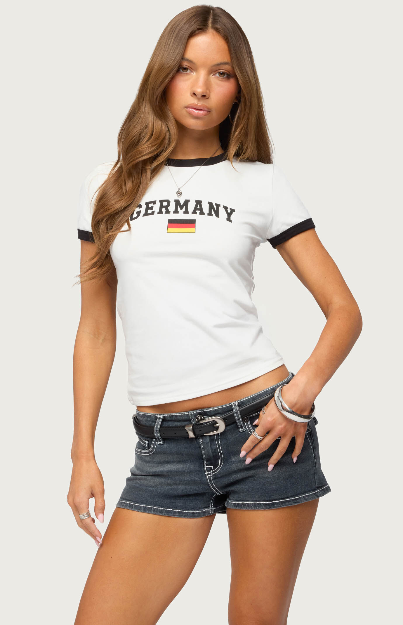 Edikted Germany Contrast T-Shirt