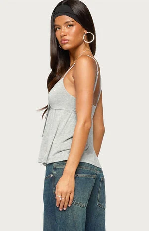 Michey Babydoll Tie Tank Top image number 3