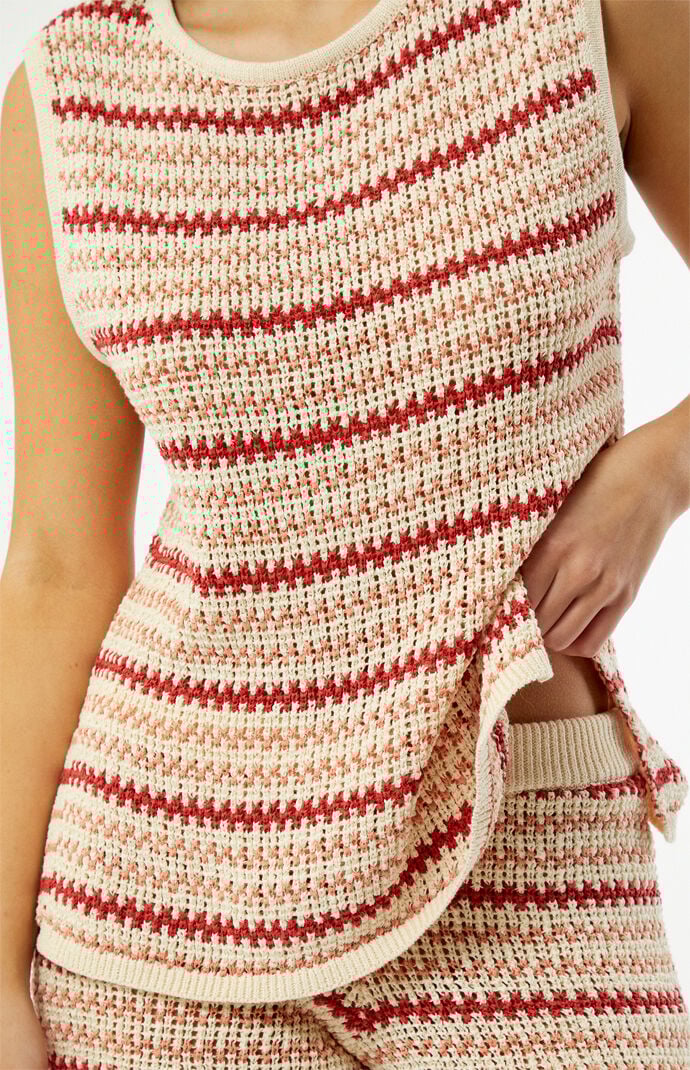Rhythm Tami Striped Knit Longline Tank Top