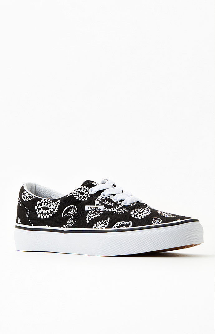 国内配送 VANS OLD SKOOL LITE PAISLEY BLACK/WHITE Vans Old Skool Black&White Canvas & Suede Peace/Paisley M