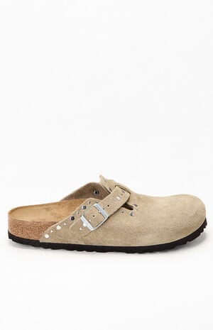 Women's Boston Rivets Clog Taupe image number 1