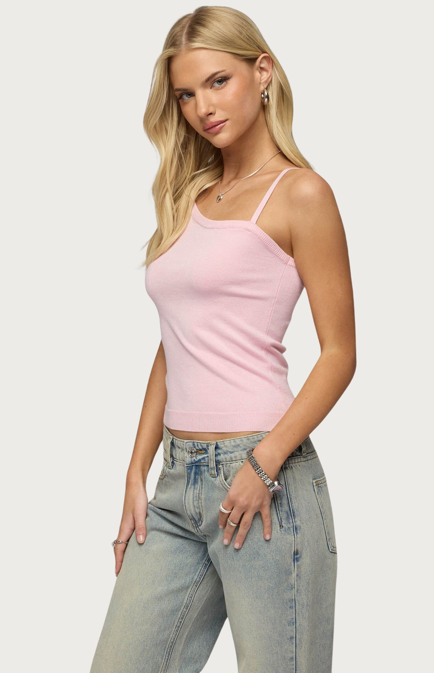 Edikted Lorelai Asymmetric Knit Top