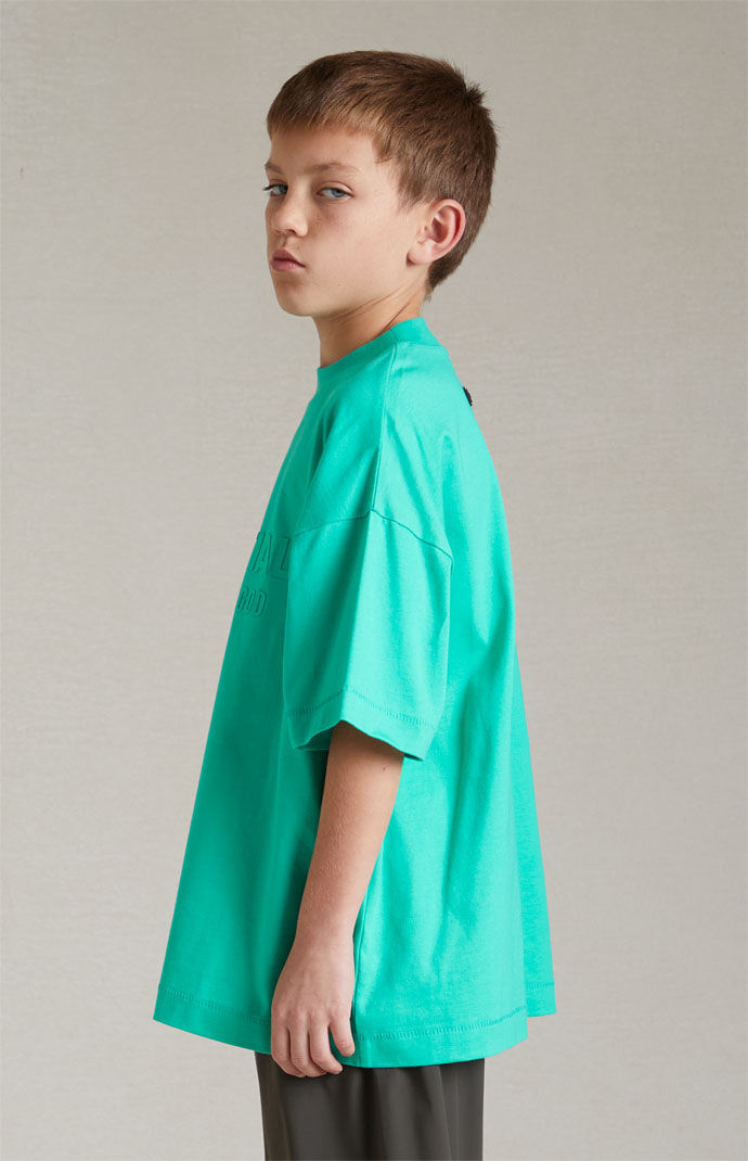 24SS☆【FEAR OF GOD】ESSENTIALS Tシャツ MINT LEAF Fear of God ESSENTIALS Spring Kids Crew Neck T-Shirt Mint