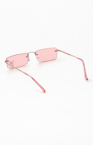 By PacSun Square Rimless Sunglasses image number 4