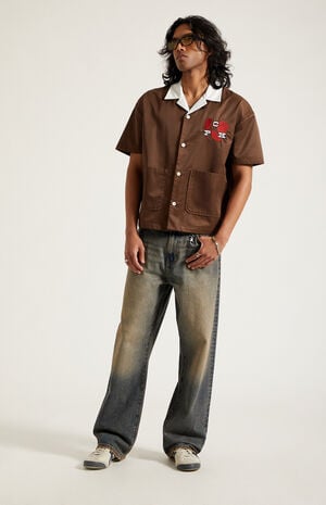 Dylan Baggy Jeans Dark Blue Tinted image number 6