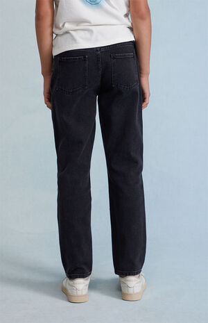 Black Straight Leg Jeans image number 4