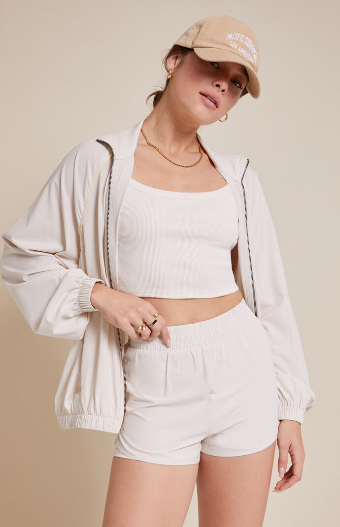 PAC 1980 Active Piping Dolphin Hem Track Shorts