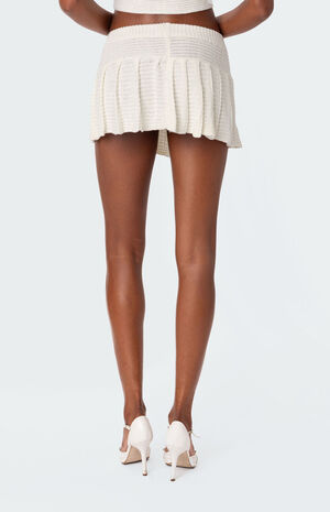 Kiera Pleated Knit Mini Skirt image number 5
