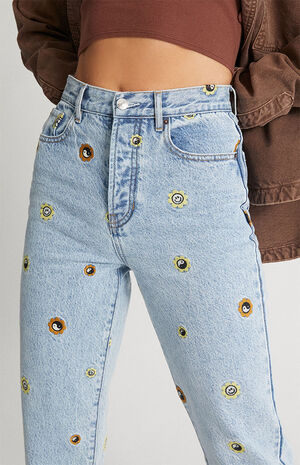 Eco Nineties Embroidered Dad Jeans image number 3