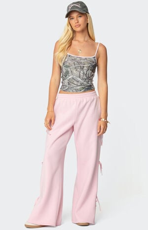 Edikted Claudette Baggy Ribbon Sweatpants | PacSun