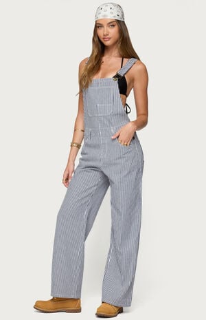 Tamsin Striped Overalls image number 2