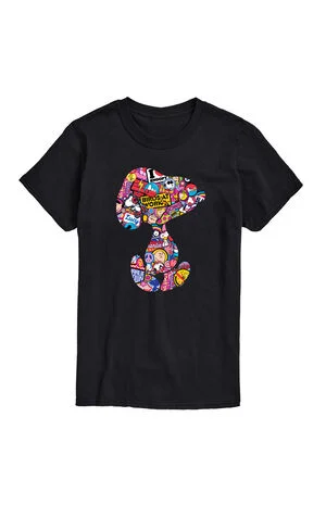 Peanuts Snoopy Silhouette Pattern T-Shirt image number 1