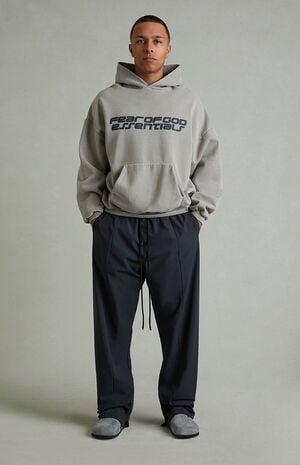 Vintage Black Relaxed Track Pants image number 2