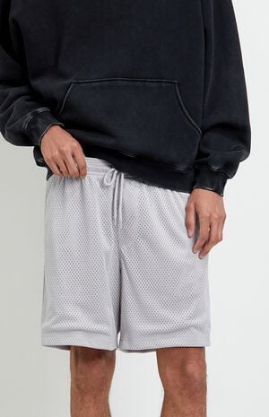 Gray Aaron Mesh Volley Shorts image number 5
