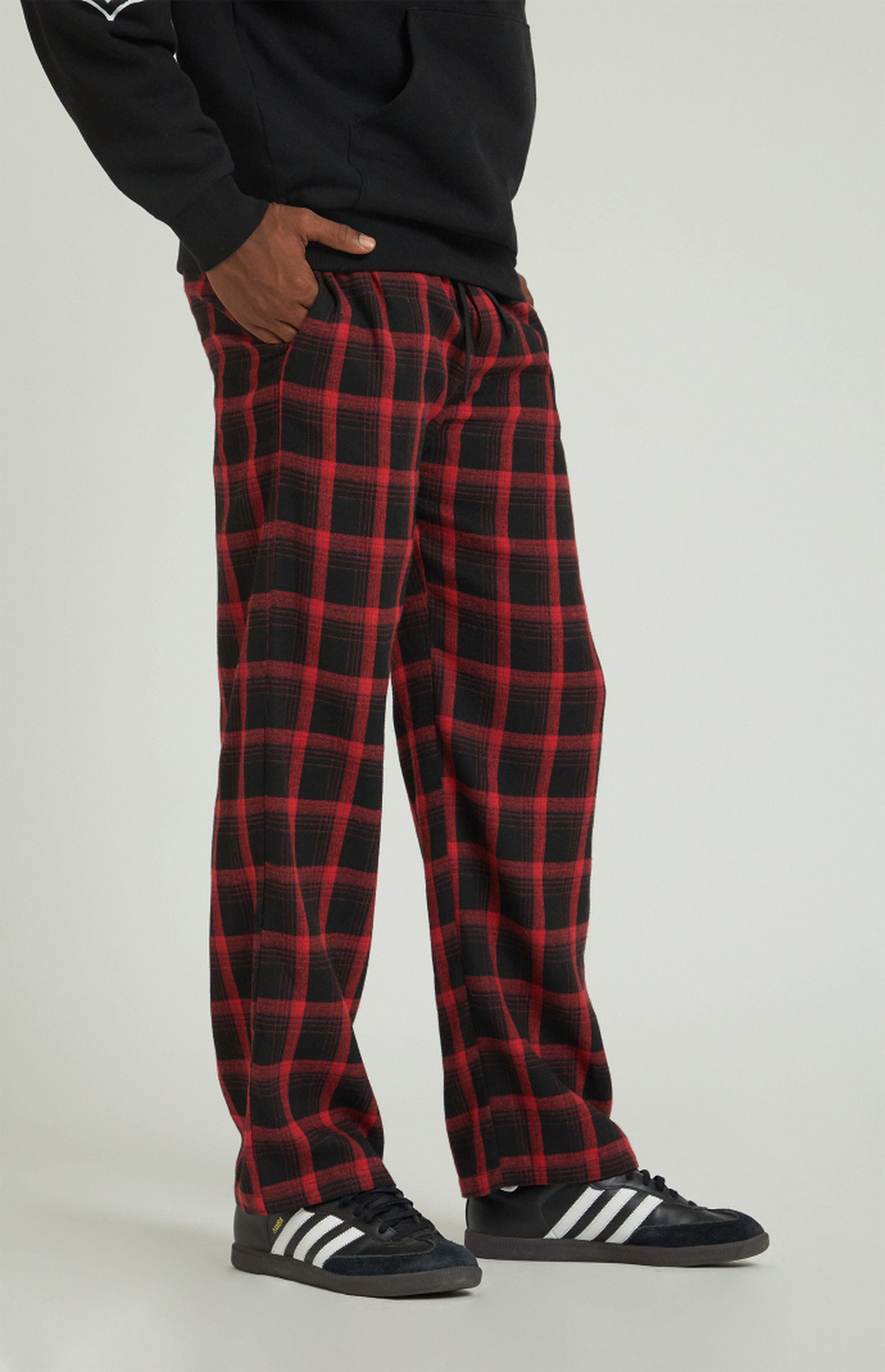 Pacsun Black & Red Plaid Pajama Pants Pacsun